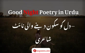 Good night poetry in Urdu with romantic and sad lines