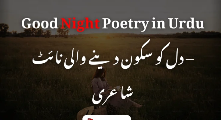 Good night poetry in Urdu with romantic and sad lines