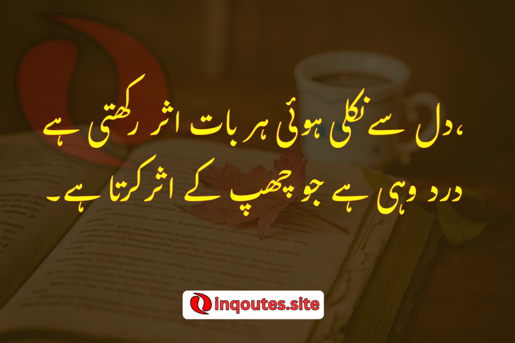 2 Line Urdu Sad Poetry – دکھ، درد اور خاموشی