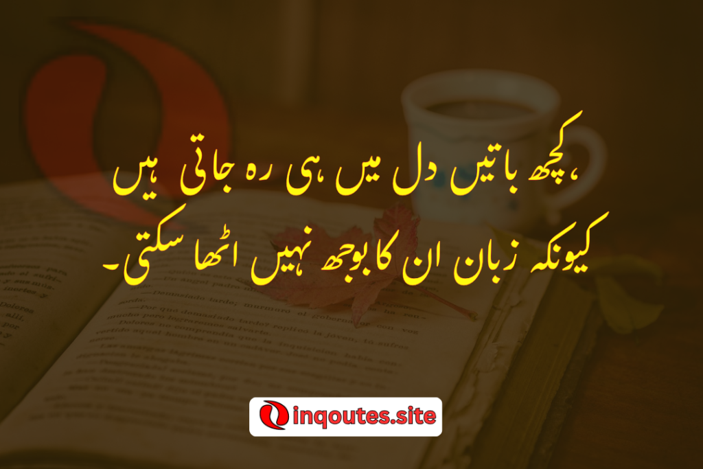 2 line Unsaid Feelings – ان کہی باتیں