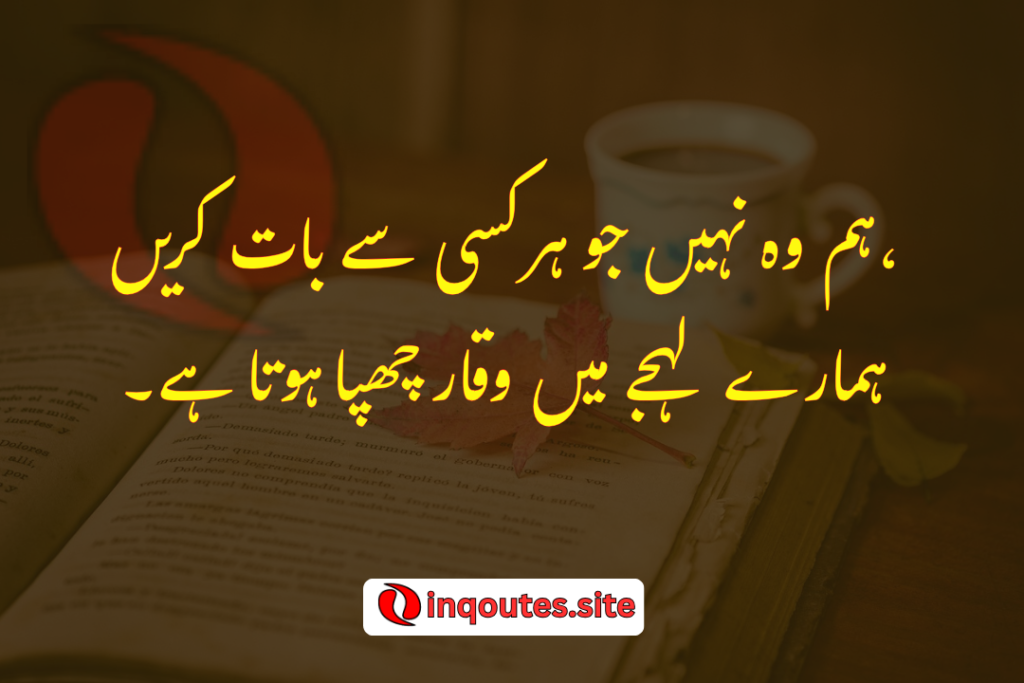 2 Line Urdu Attitude Poetry – غرور اور خودداری