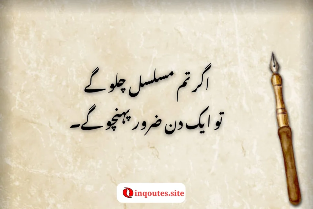 Laptop background with study motivation in Urdu