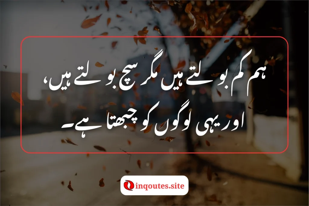 10 Attitude One-Line Urdu Poetry