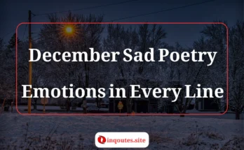 December sad poetry with emotional winter vibes